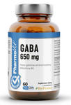 Gaba (650 mg) bezglutenowy suplement diety 60 kapsułek - PHARMOVIT (CLEAN LABEL)