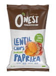 Chipsy z soczewicy paprykowe bezglutenowe bio 40 g - O'Nest