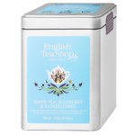 Herbata biała z trawą cytrynową, czarnym bzem i borówkami sypana, w puszce 100 g BIO – English Tea Shop
