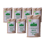 ZESTAW 7 x Ryż brązowy długi bio 1 kg