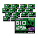 ZESTAW 15 x Kostka rosołowa warzywna bezglutenowa bio 66 g - Naturavena
