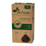 Farba do włosów jasny brąz (5.00) 250 g - Biomagic