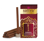 Kadzidełka indyjskie słupkowe sandałowe (10 szt.) 20 g - Sattva (Ayurveda)