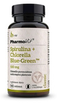 Spirulina + Chlorella Blue-Green suplement diety (500 mg) bezglutenowa 180 tabletek - PHARMOVIT (CLASSIC)