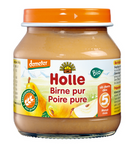Puree z gruszki bez dodatku cukrów bezglutenowe od 5 miesiąca Demeter BIO 125 g (słoik) - Holle