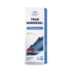 Tran norweski Omega-3 (1000 mg) o smaku cytrynowym suplement diety 500 ml - OSAVI