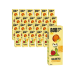 ZESTAW 24 x Przekąska "jabłko-gruszka-cytryna" bez dodatku cukru bob snail, 27 g