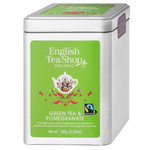 Herbata zielona Green Tea Pomegranate sypana w puszce 100 g BIO – English Tea Shop